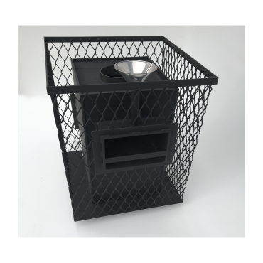 Sauna stove, grid for stones 4 sides + oven, door with glass, heat exchanger 20-25 / cu.